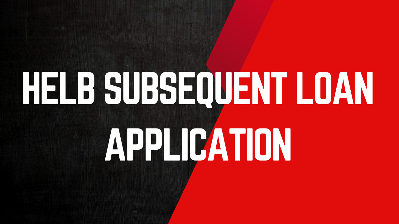 HELB Subsequent Loan Application