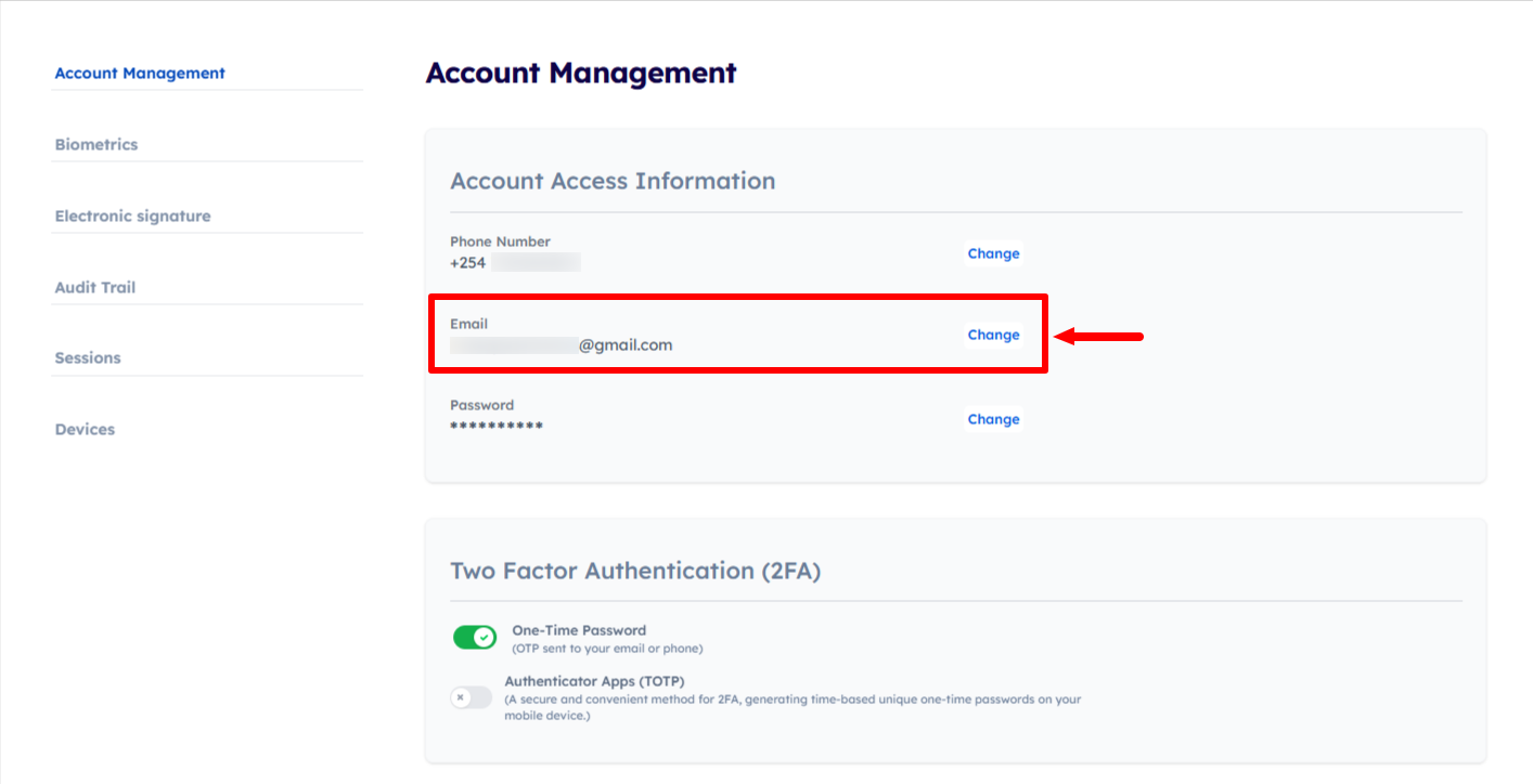 eCitizen Account Access Information