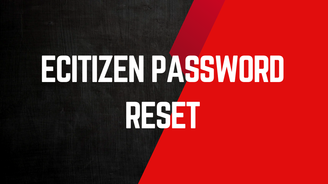 ecitizen password reset