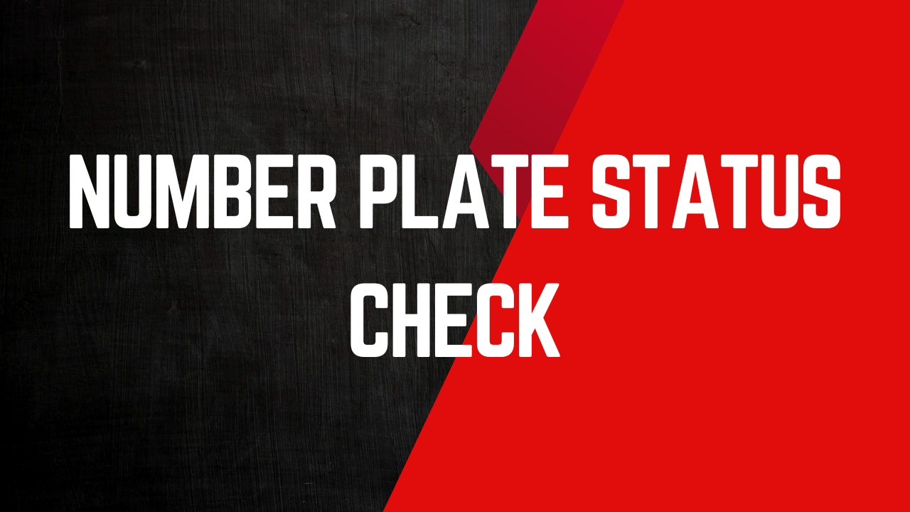 number plate status check