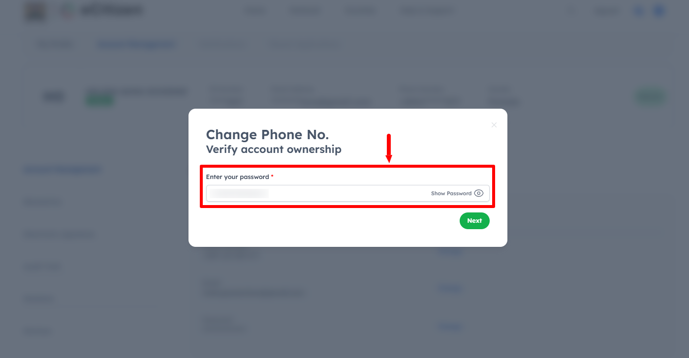 verify ecitizen account ownership