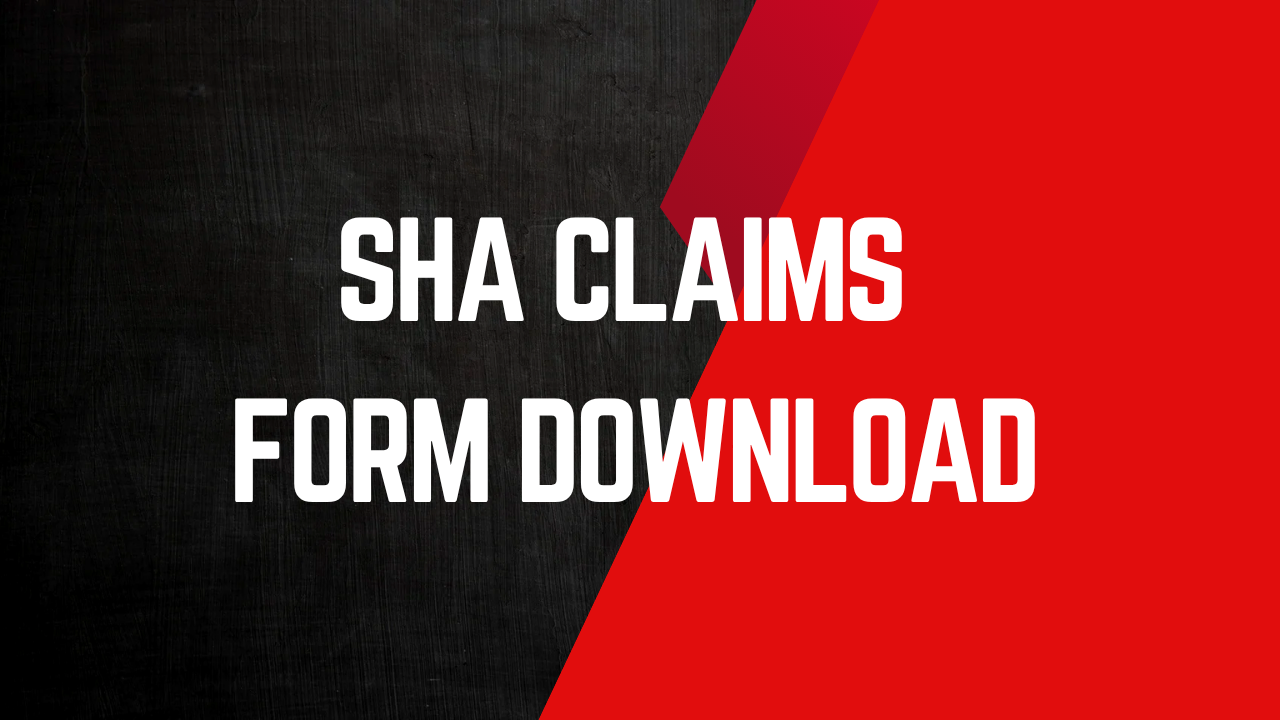 SHA Claims Form Download