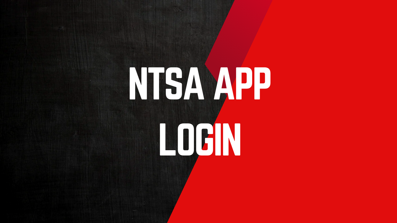 ntsa app login